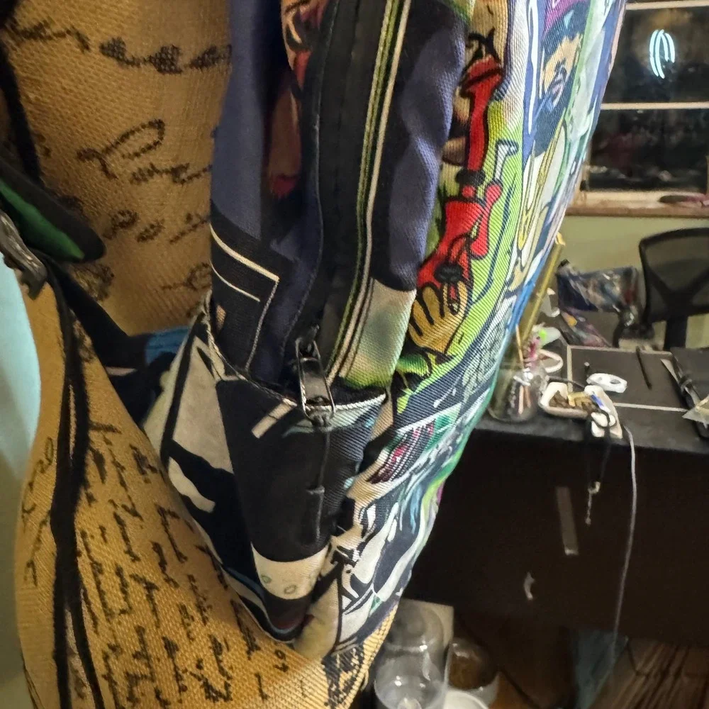 Snoop Dogg Wiz Khalifa Graphic Backpack Hip Hop Streetwear‎ Multicolor Bag Zaza